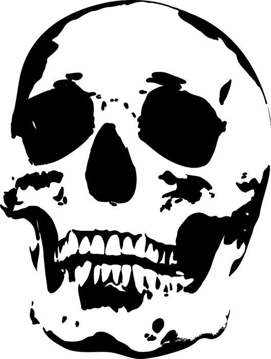 Трафареты в виде черепа