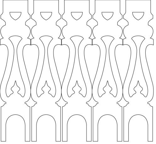 Плоские балясины