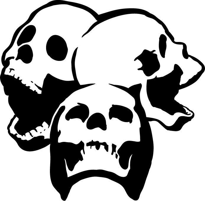 Череп силуэт