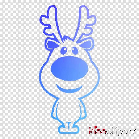 Трафареты мультяшных оленят