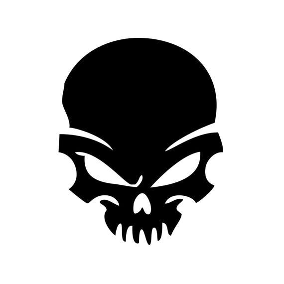 Череп трафарет