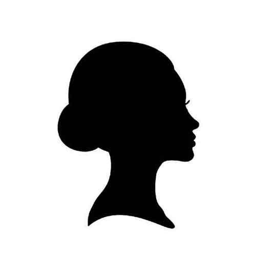 Контур женского лица