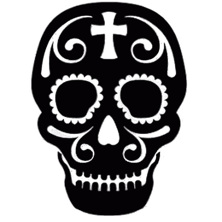 Череп силуэт