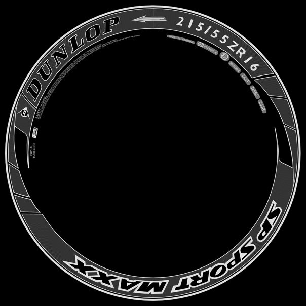 Текстуры надписей для шин