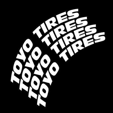 Трафарет для надписи на шинах