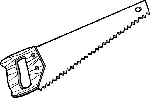 Ножовка по дереву рисунок