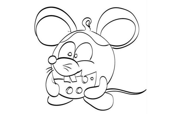 Мышка шаблон для вырезания