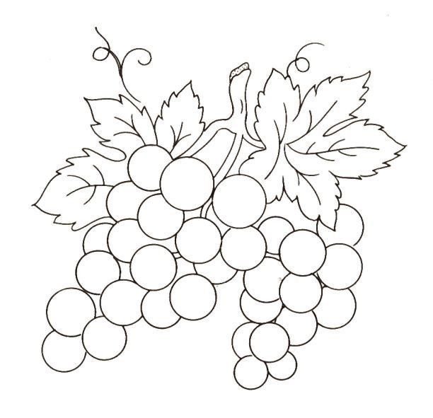 Трафарет Виноградная лоза