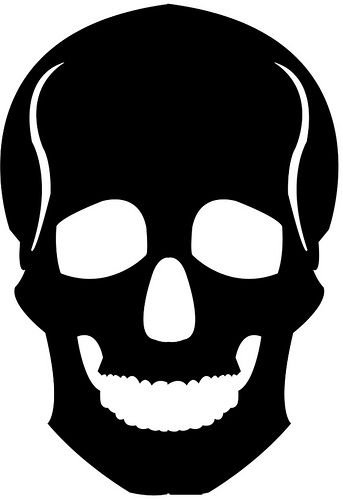 Черепок трафарет