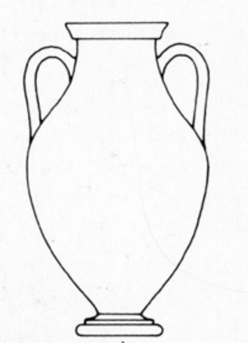 Ваза трафарет для рисования