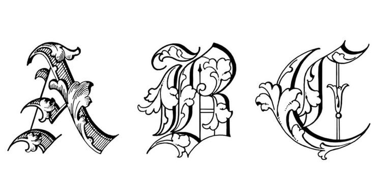 Славянская письменность заглавные буквы