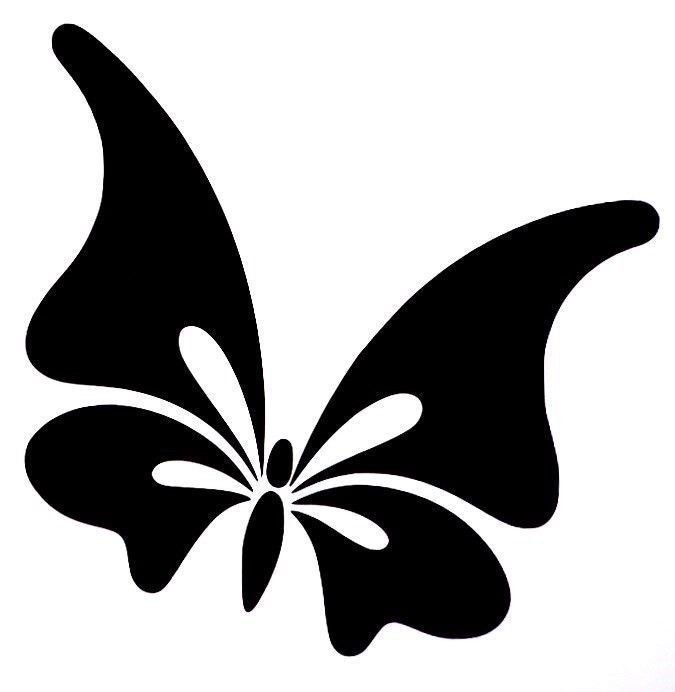 Трафареты бабочек для декора