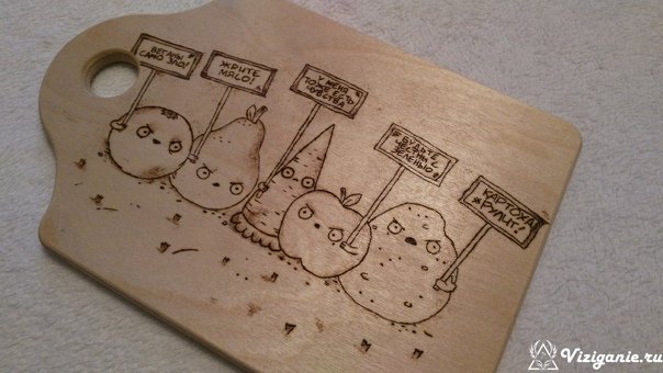 Узор на разделочную доску для выжигания по дереву