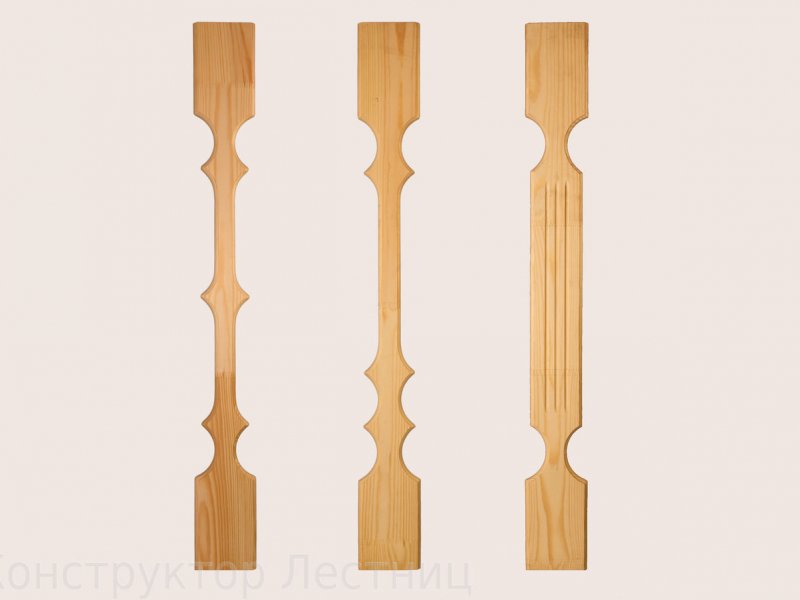 Плоские балясины из дерева