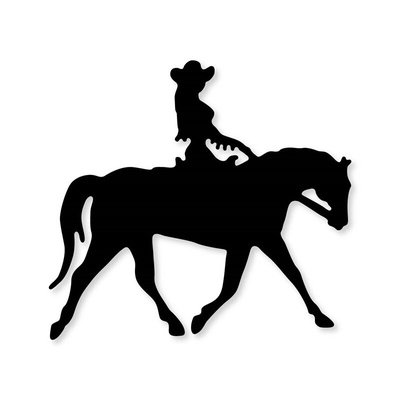 Силуэт всадника на коне