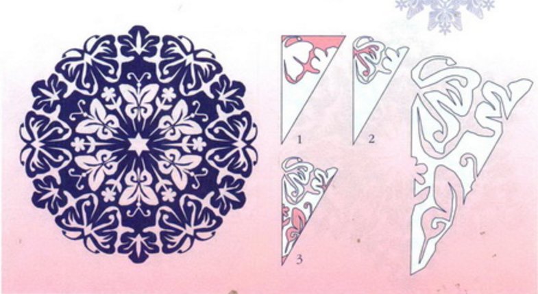 Бабочки снежинки