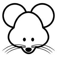 Маска мышки раскраска