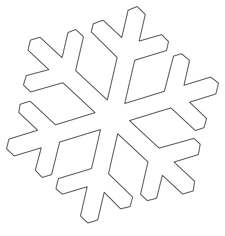 Снежинка раскраска