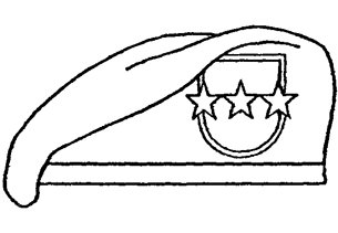 Военная пилотка раскраска для детей