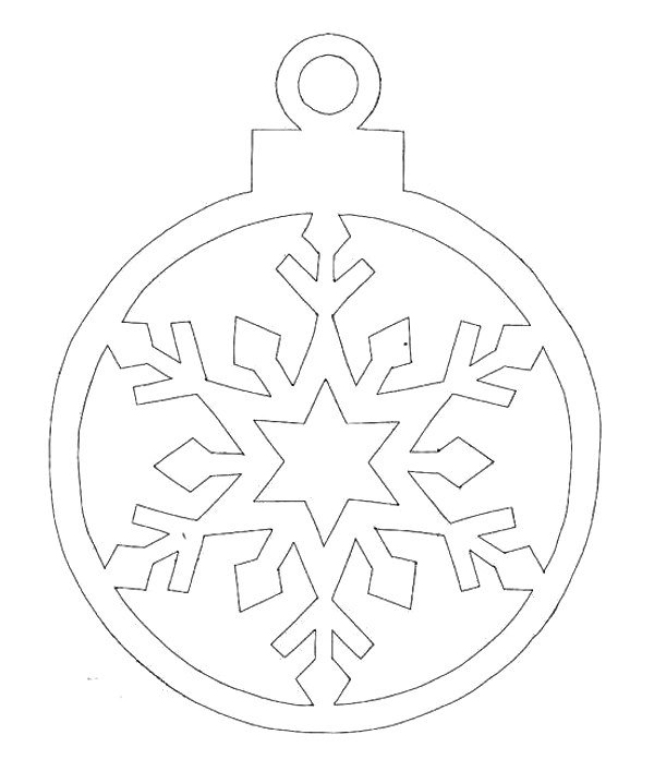 Трафареты новогодних шаров на окна