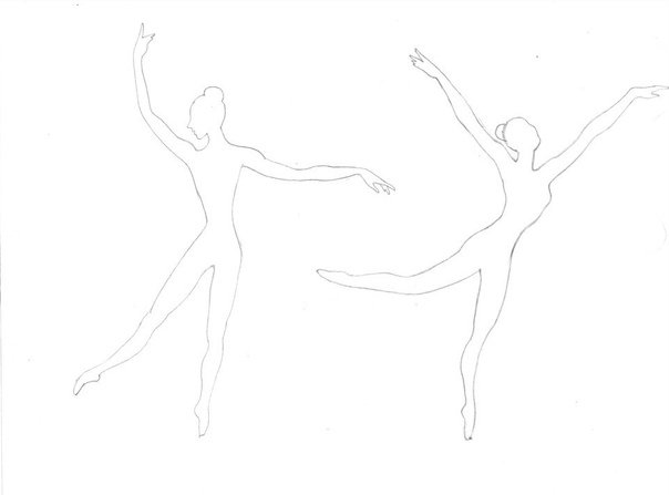 Балерины трафареты для вырезания