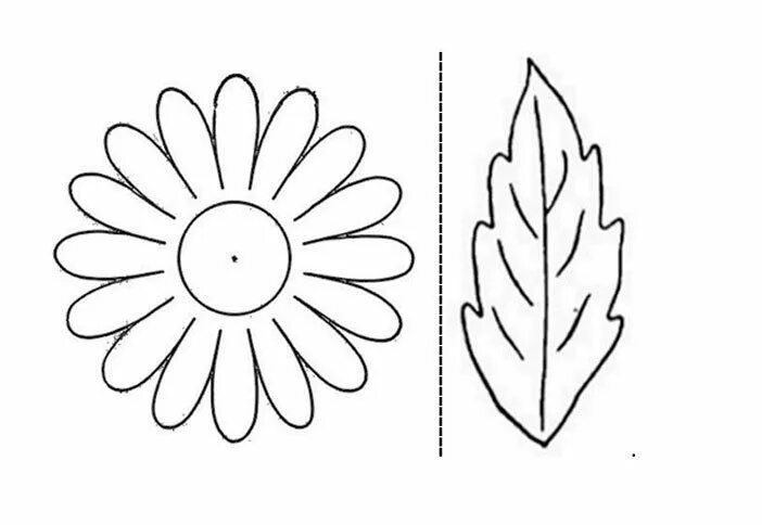 Трафареты цветов для поделок