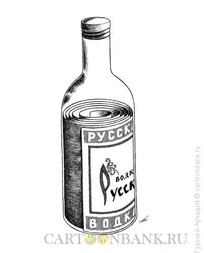 Бутылка водки рисунок