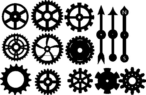 Стилизованная шестеренка