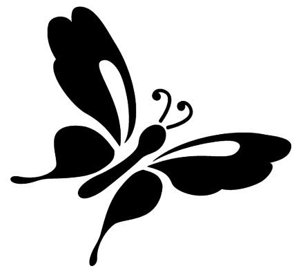 Трафареты бабочек для декора стены