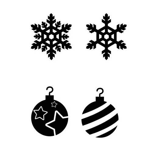 Трафарет для 3д ручки новогодний шар