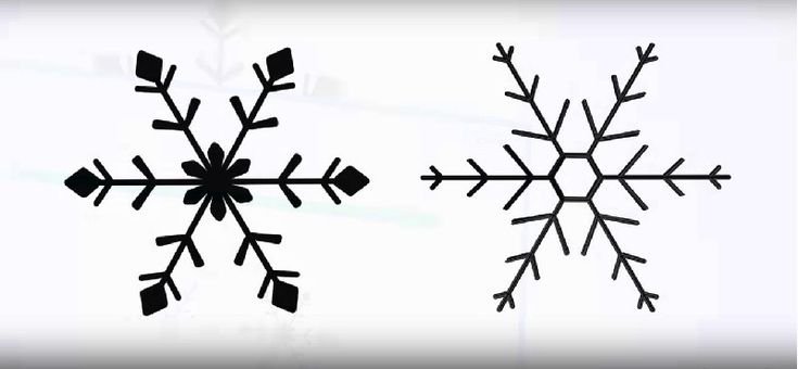Трафарет «снежинки»