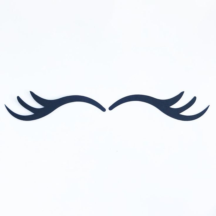 Реснички трафарет