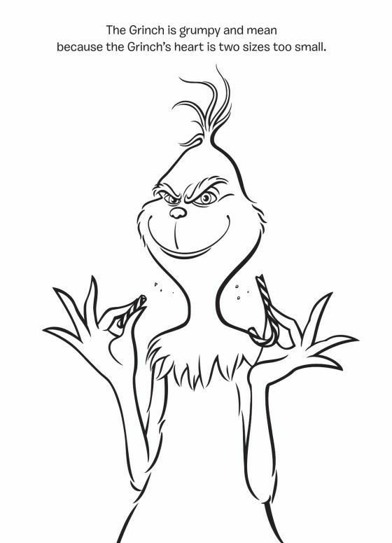 Гринч раскраска