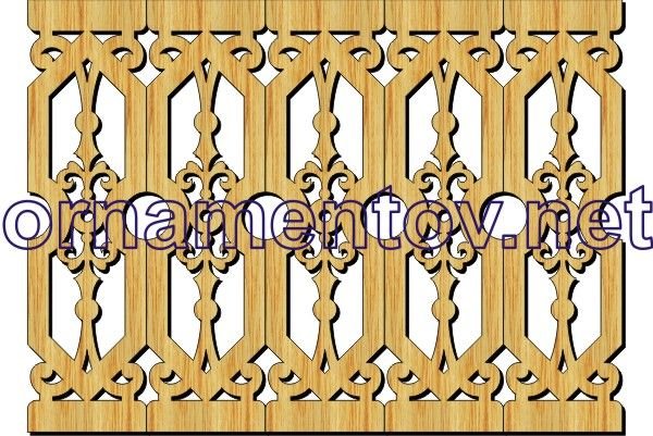 Прорезная резьба балясины для перил