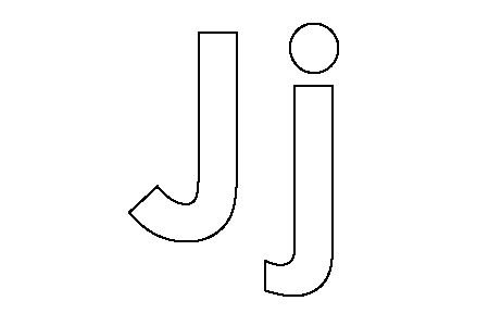 Английский алфавит буква j
