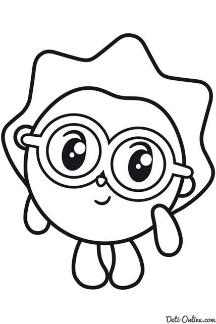 Раскраски для детей Малышарики а4