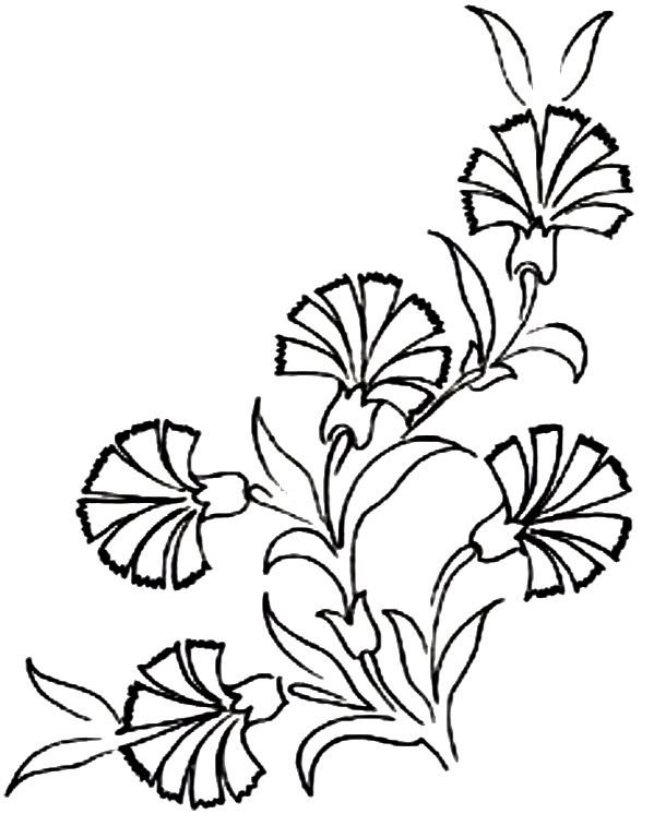 Схемы цветов для вышивки гладью