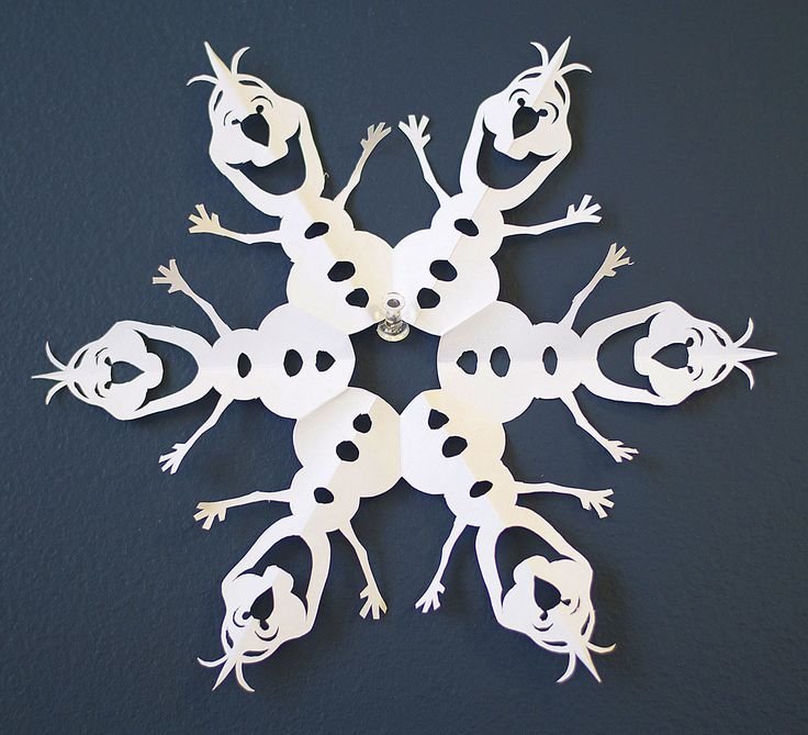 Необычные снежинки вырезать