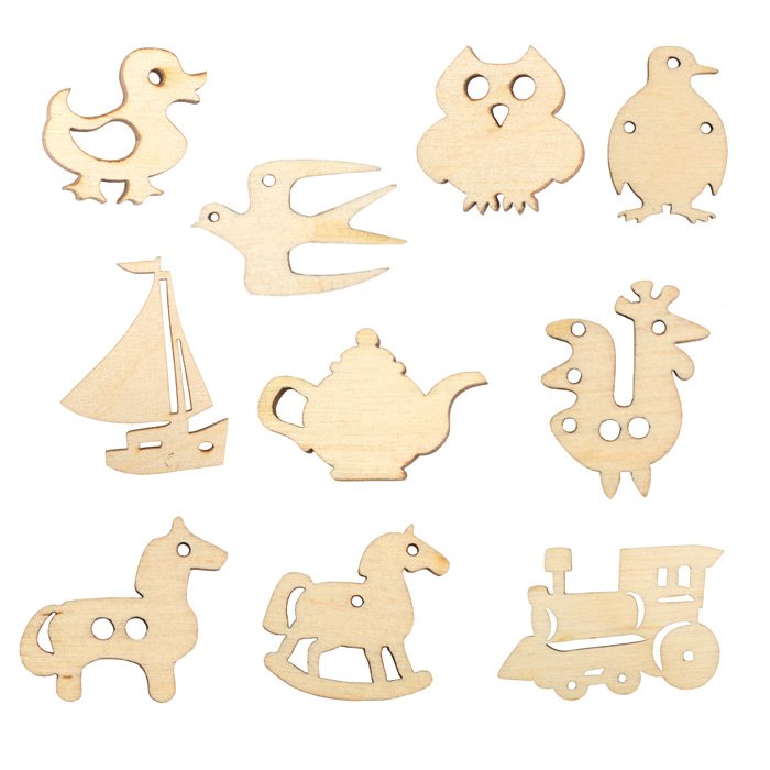 Фанерные фигурки для декора