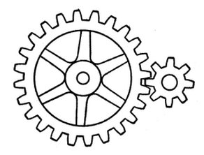 Шестеренка DXF