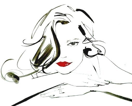 Лицо девушки для выжигания