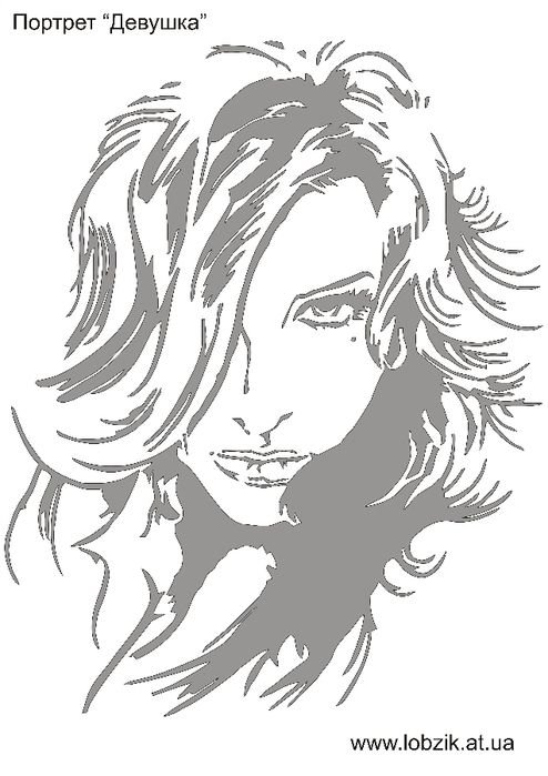 Вытынанки девушка