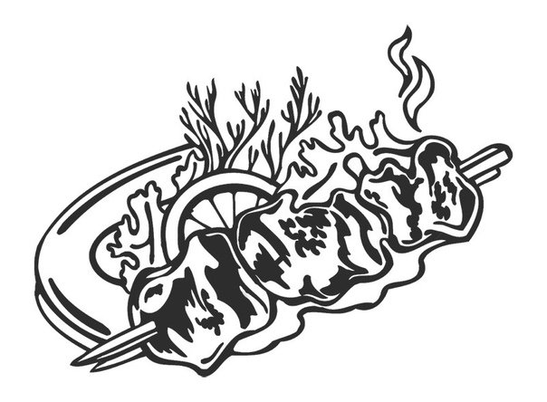 Шашлык силуэт