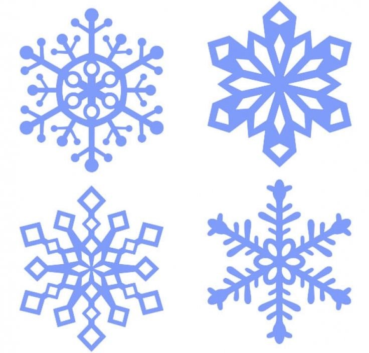 Снежинки на окна