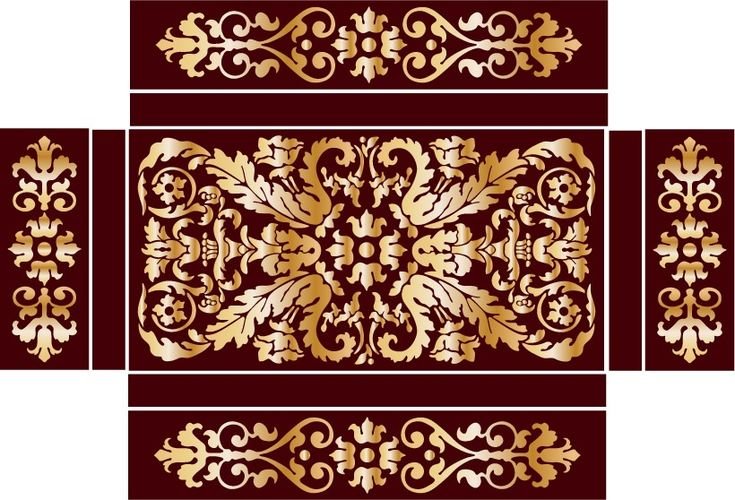 Трафарет для шкатулки