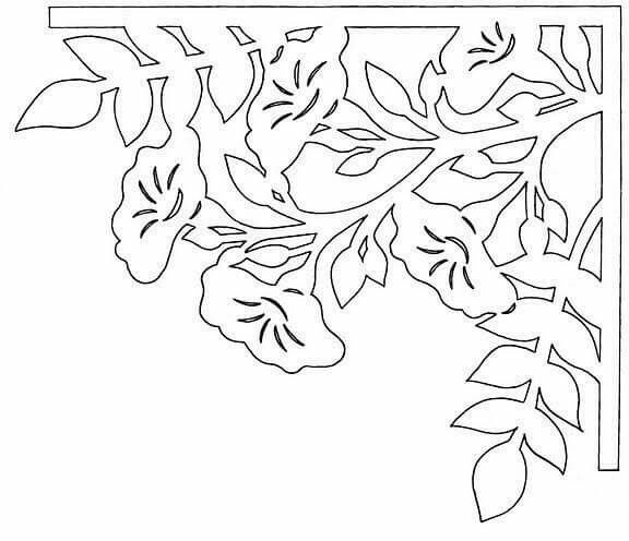 Трафарет для вырезания из бумаги