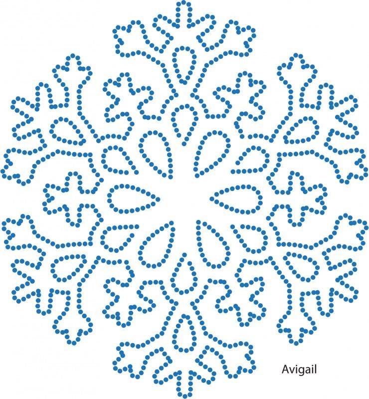 Орнамент снежинки