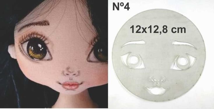 Роспись лица текстильной куклы