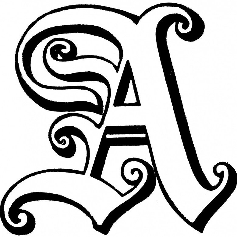 Буквы с узорами