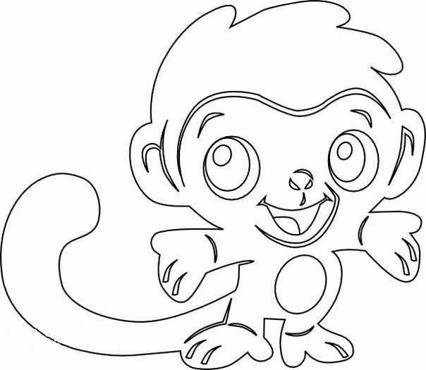 Вытынанки обезьяна